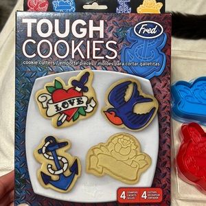 Cookie Cutters - Anchor, Bird, Rose and Heart With Dagger